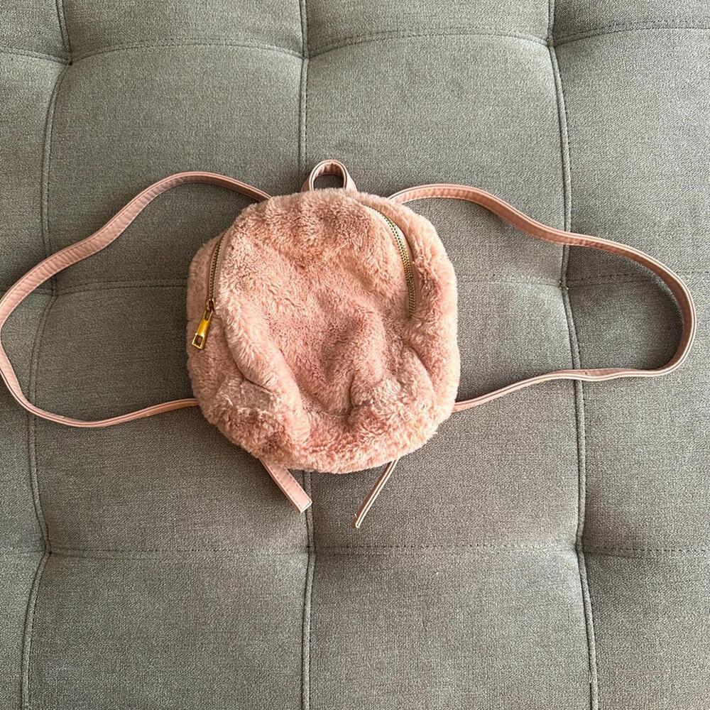 Mini Olivia Miller Faux Fur Backpack
